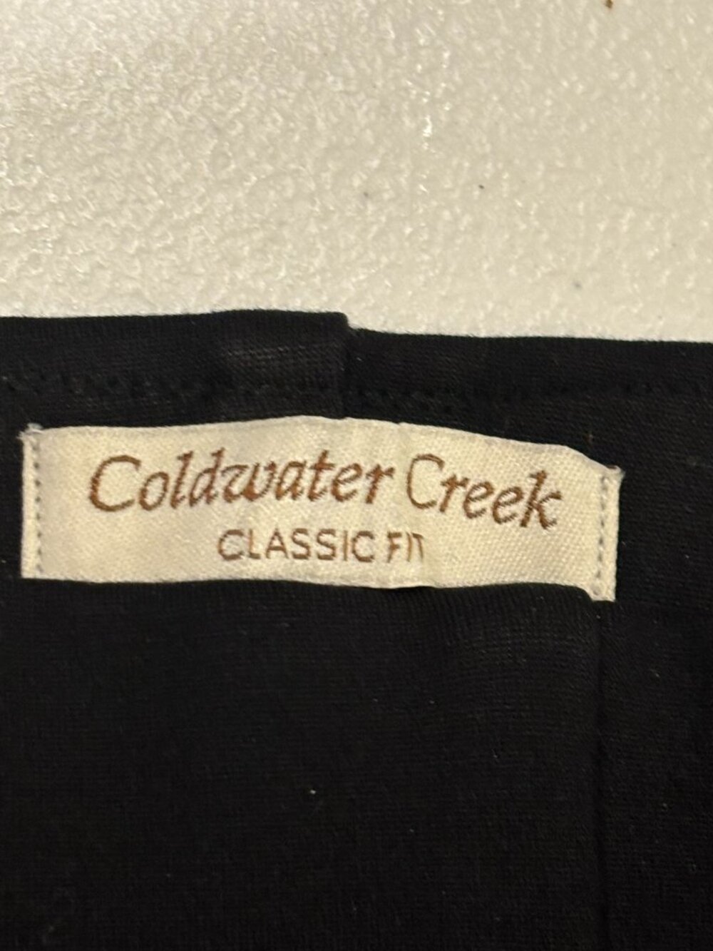 Coldwater Creek Classic Fit Black Flared Legs Pants - Picture 4 of 9
